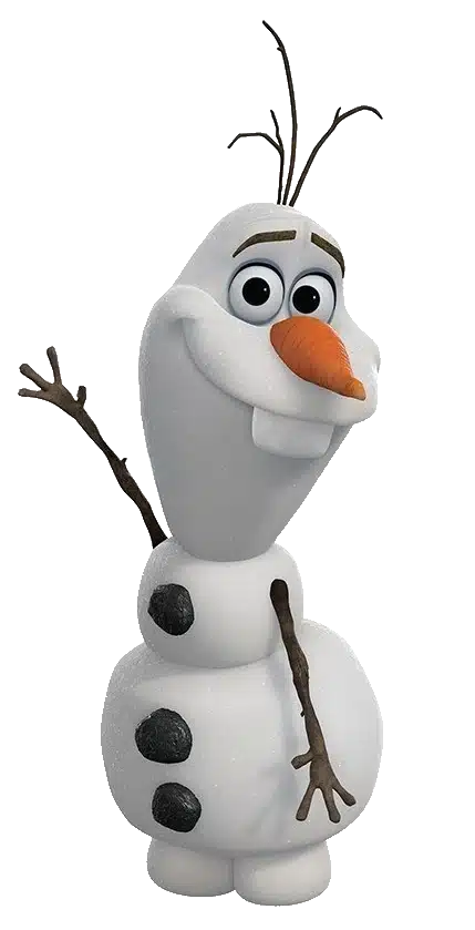 Invitaciones de frozen - Olaf transparent