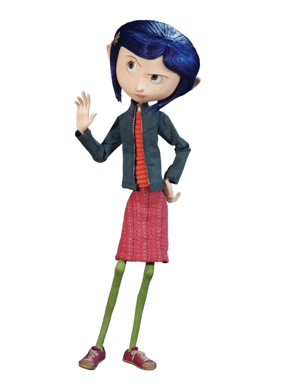 Invitaciones de Coraline - Coraline Jones with one of her outfits 1