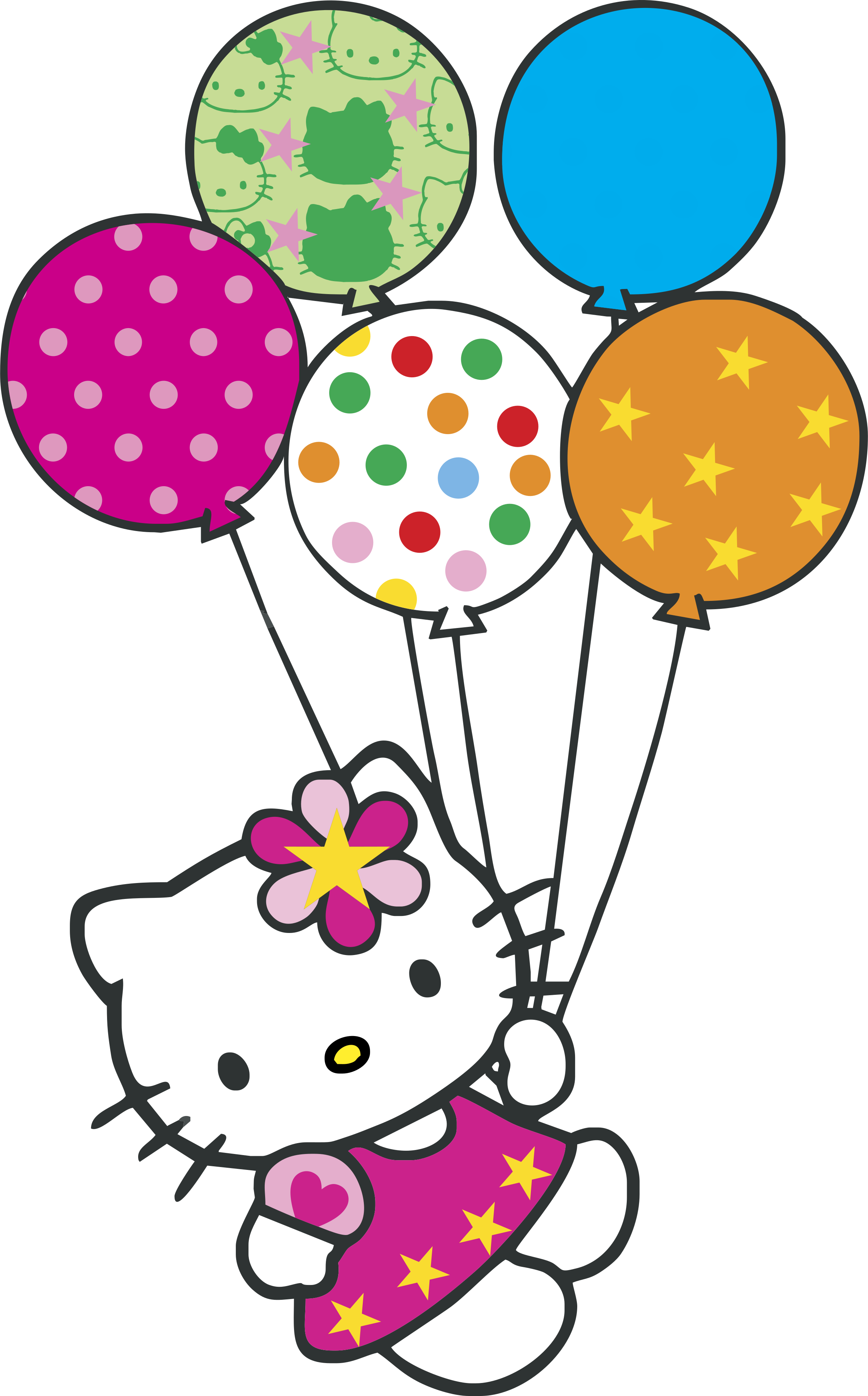 Invitaciones de Hello Kitty - hello kitty con globitos logo png transparent