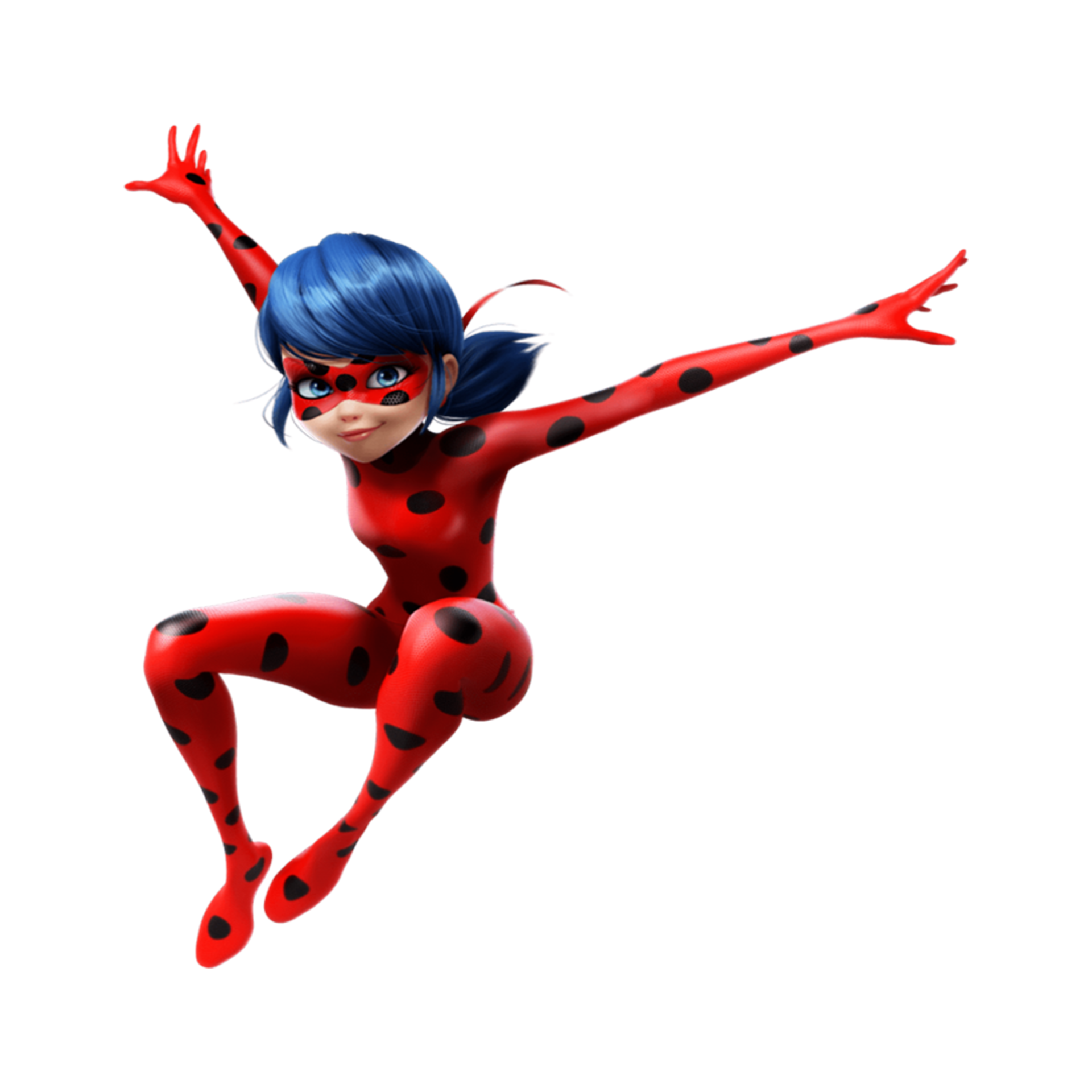 Invitaciones de Ladybug - jumping miraculous ladybug free png