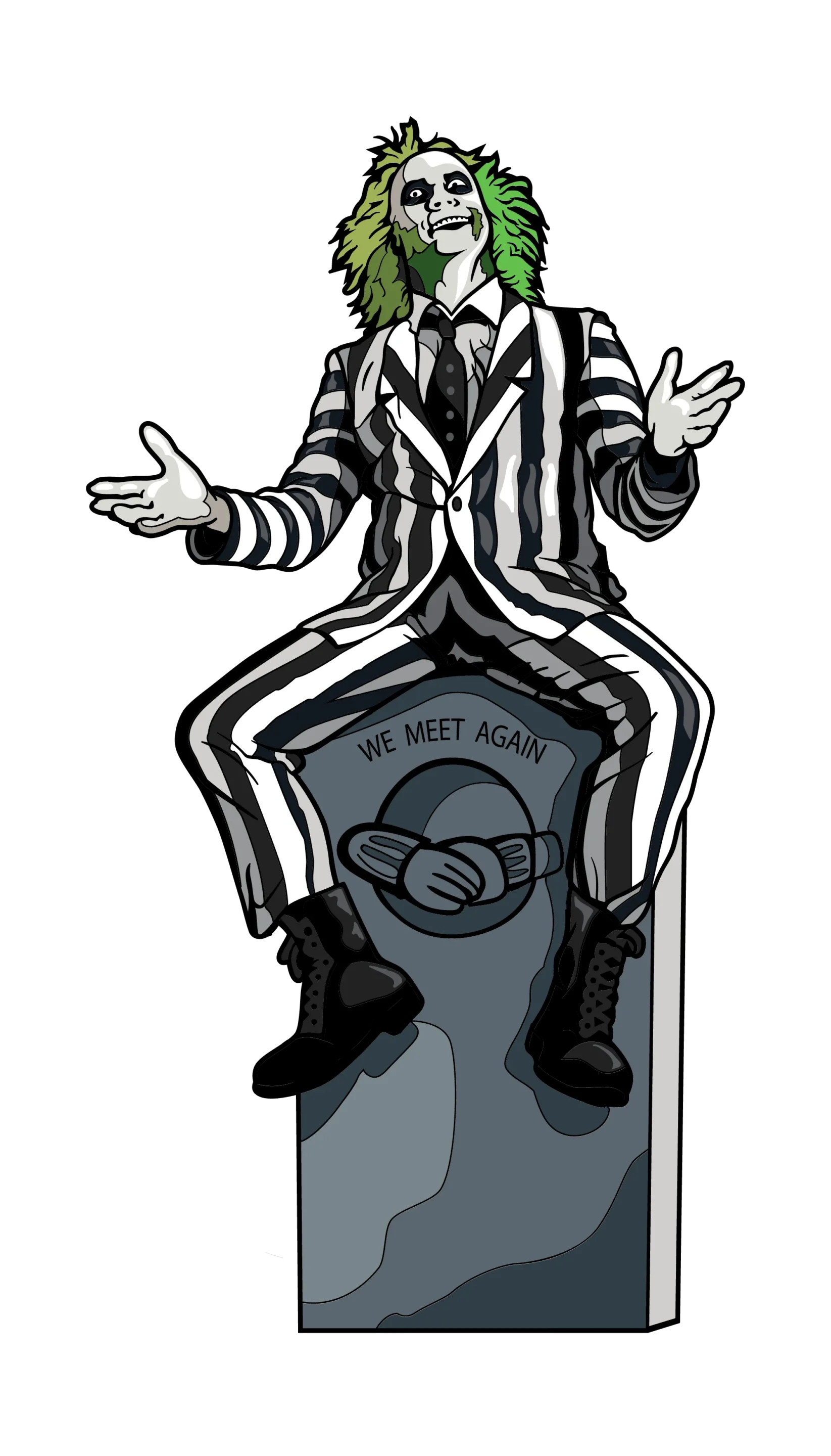 Invitaciones de Beetlejuice - FiGPiN 1757BEETLEJUICEBEETLEJUICE TOMBSTONE PIN scaled